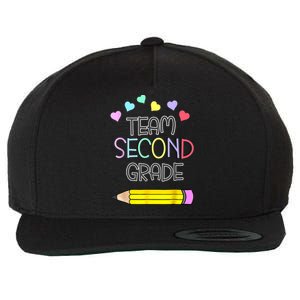 Team Second Grade Pencil Back To School Teacher Student Gift Wool Snapback Cap