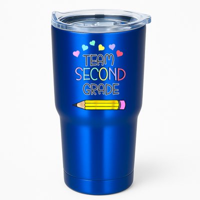 Team Second Grade Pencil Back To School Teacher Student Gift Tumbler
