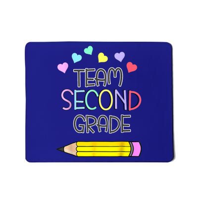 Team Second Grade Pencil Back To School Teacher Student Gift Mousepad