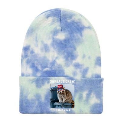 Trump’S Supporters Garbage Joe Biden Republican Garbage Crew Tie Dye 12in Knit Beanie