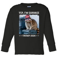 Trump’S Supporters Garbage Joe Biden Republican Trump 2024 Toddler Long Sleeve Shirt