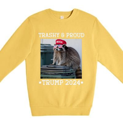 Trump’S Supporters Garbage Joe Biden Trashy And Proud Trump Premium Crewneck Sweatshirt