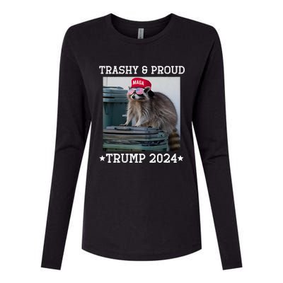 Trump’S Supporters Garbage Joe Biden Trashy And Proud Trump Womens Cotton Relaxed Long Sleeve T-Shirt