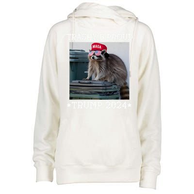 Trump’S Supporters Garbage Joe Biden Trashy And Proud Trump Womens Funnel Neck Pullover Hood