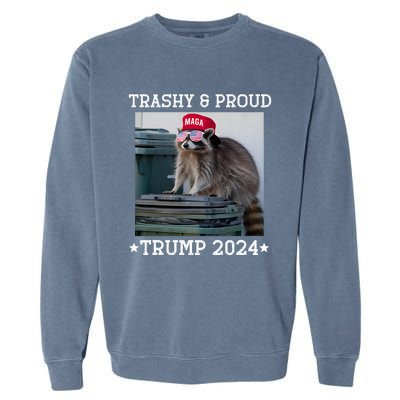 Trump’S Supporters Garbage Joe Biden Trashy And Proud Trump Garment-Dyed Sweatshirt