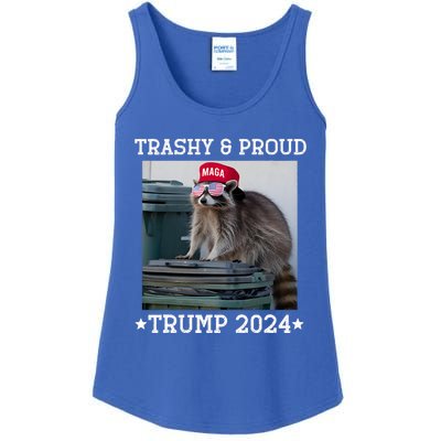 Trump’S Supporters Garbage Joe Biden Trashy And Proud Trump Ladies Essential Tank