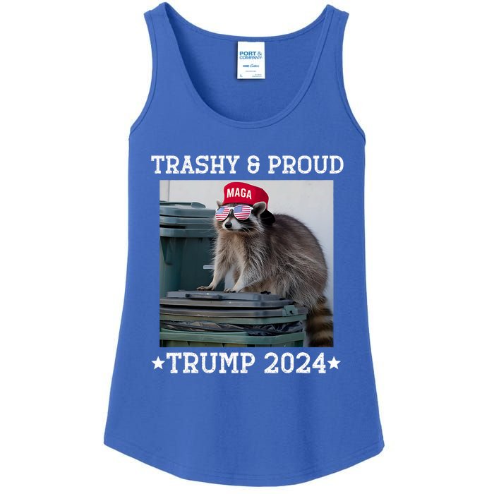 Trump’S Supporters Garbage Joe Biden Trashy And Proud Trump Ladies Essential Tank