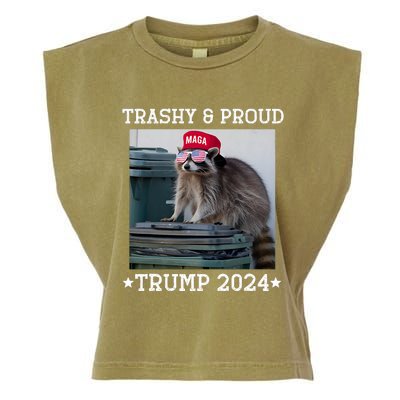 Trump’S Supporters Garbage Joe Biden Trashy And Proud Trump Garment-Dyed Women's Muscle Tee