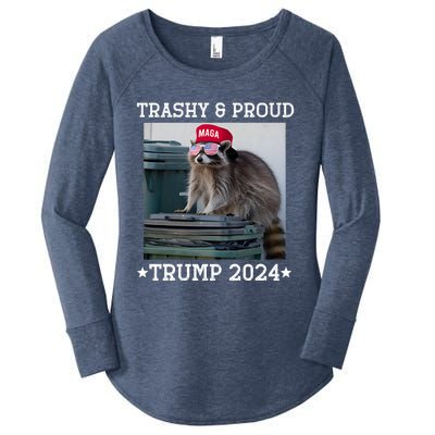 Trump’S Supporters Garbage Joe Biden Trashy And Proud Trump Women's Perfect Tri Tunic Long Sleeve Shirt