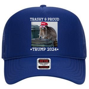 Trump’S Supporters Garbage Joe Biden Trashy And Proud Trump High Crown Mesh Back Trucker Hat