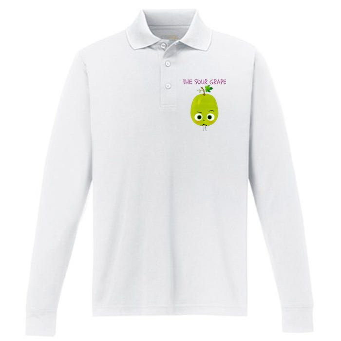 The Sour Grape Essential Performance Long Sleeve Polo