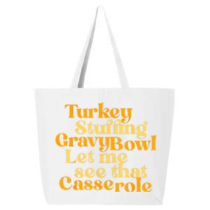 Turkey Stuffing Gravy Bowl Let Me See That Casserole Funny 25L Jumbo Tote