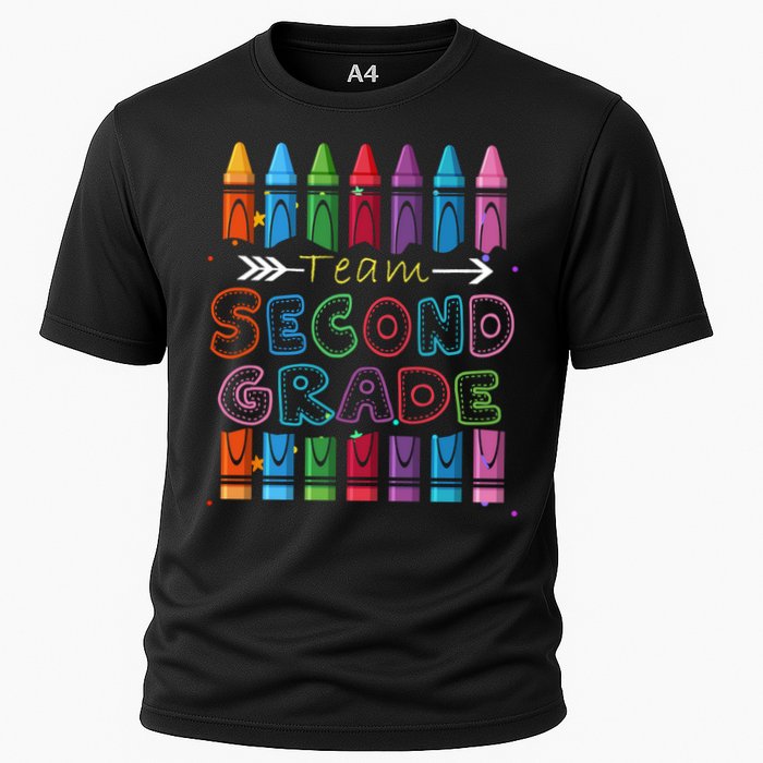 Team Second Grade Welcome Back To School Second Grade Funny Gift Cooling Performance Crew T-Shirt