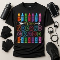 Team Second Grade Welcome Back To School Second Grade Funny Gift Cooling Performance Crew T-Shirt