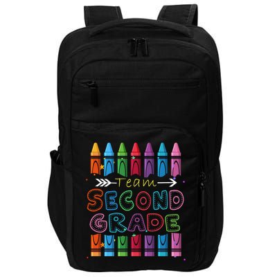 Team Second Grade Welcome Back To School Second Grade Funny Gift Impact Tech Backpack