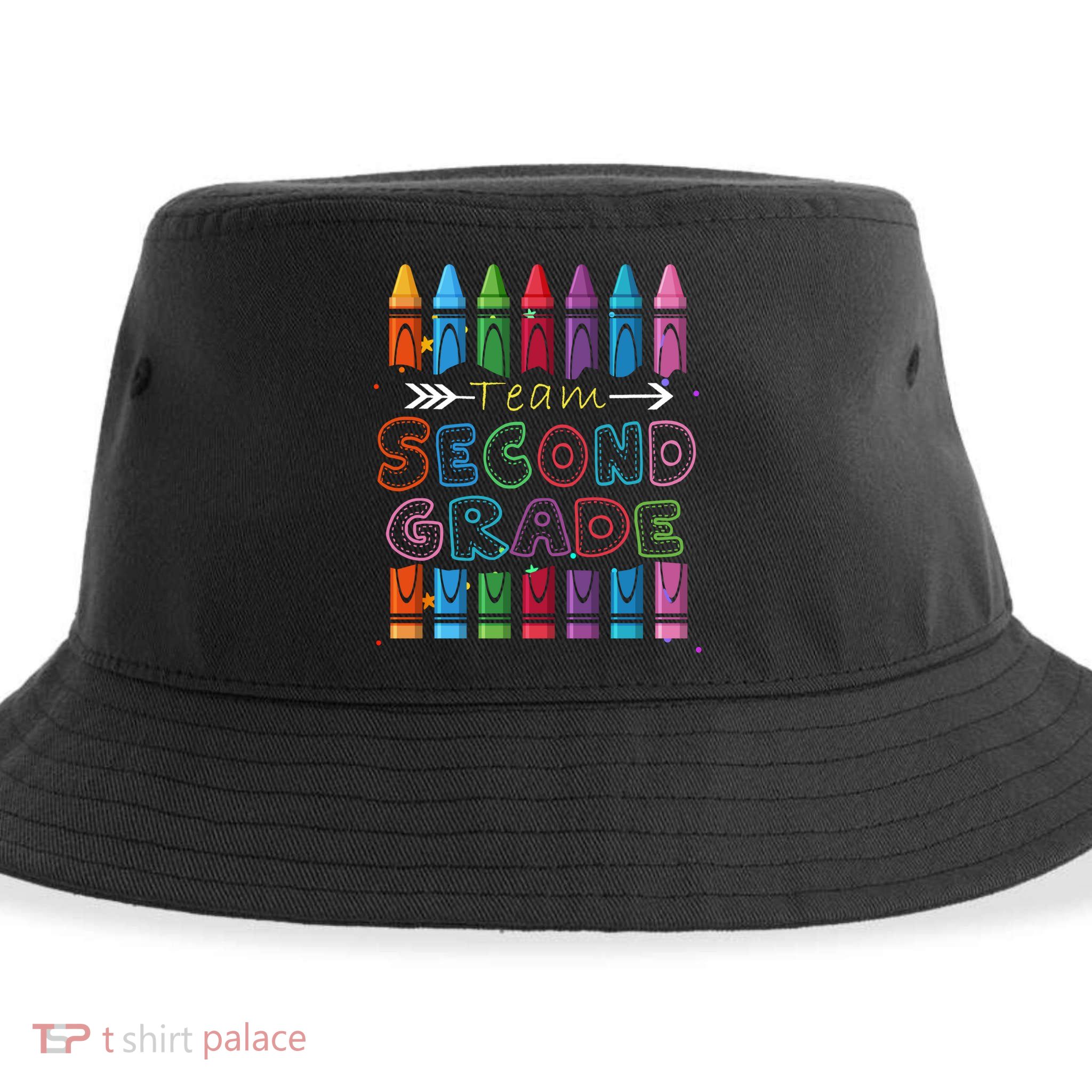Team Second Grade Welcome Back To School Second Grade Funny Gift Sustainable Bucket Hat