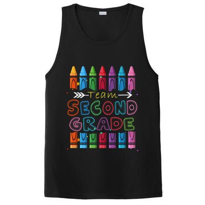 Team Second Grade Welcome Back To School Second Grade Funny Gift PosiCharge Competitor Tank
