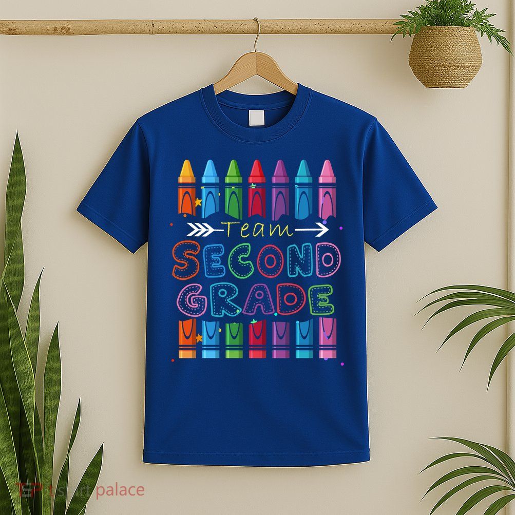 Team Second Grade Welcome Back To School Second Grade Funny Gift T-Shirt