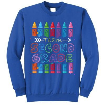 Team Second Grade Welcome Back To School Second Grade Funny Gift Tall Sweatshirt