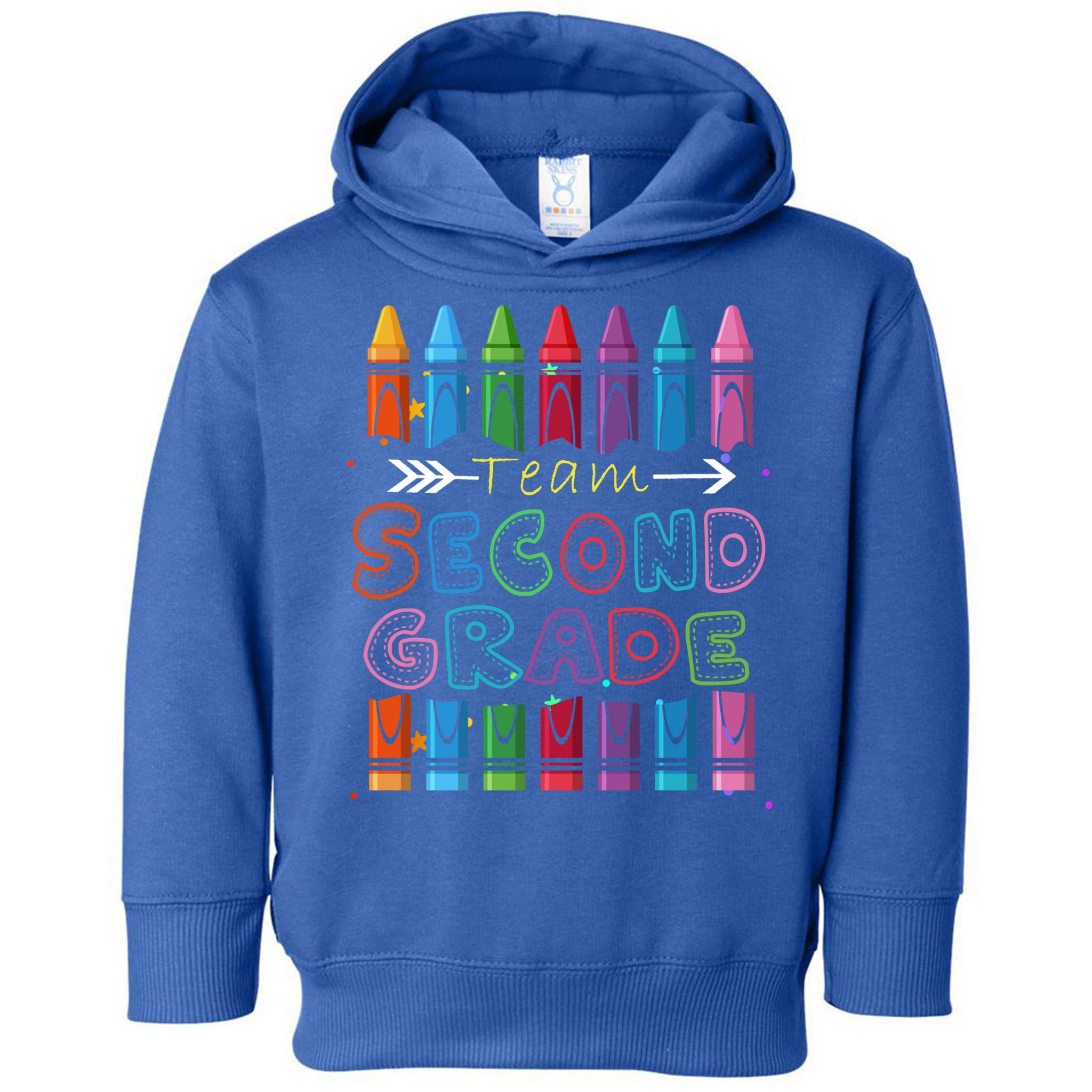 Team Second Grade Welcome Back To School Second Grade Funny Gift Toddler Hoodie