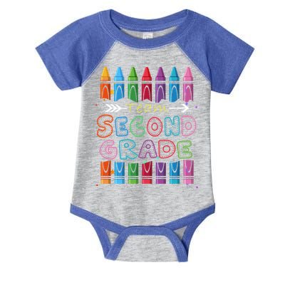 Team Second Grade Welcome Back To School Second Grade Funny Gift Infant Baby Jersey Bodysuit
