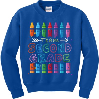 Team Second Grade Welcome Back To School Second Grade Funny Gift Kids Sweatshirt