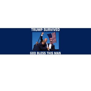 Trump Survived God Bless This Man Gun Shot Pennsylvania Rally Bumper Sticker