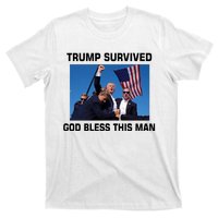 Trump Survived God Bless This Man Gun Shot Pennsylvania Rally T-Shirt