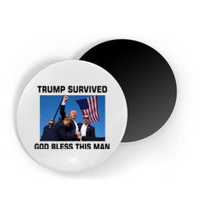 Trump Survived God Bless This Man Gun Shot Pennsylvania Rally Magnet