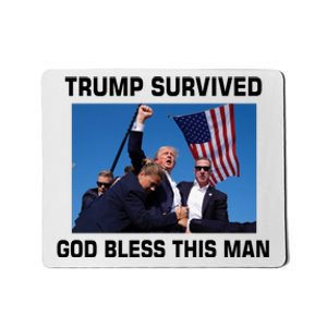 Trump Survived God Bless This Man Gun Shot Pennsylvania Rally Mousepad