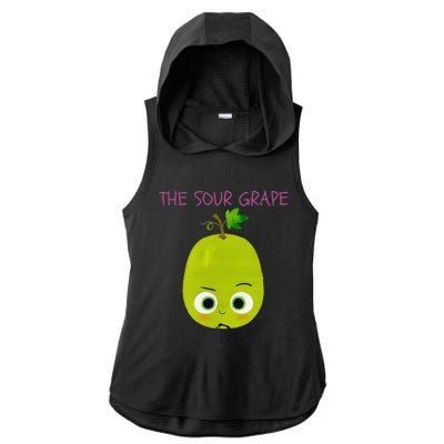 The Sour Grape Essential Gift Ladies PosiCharge Tri-Blend Wicking Draft Hoodie Tank