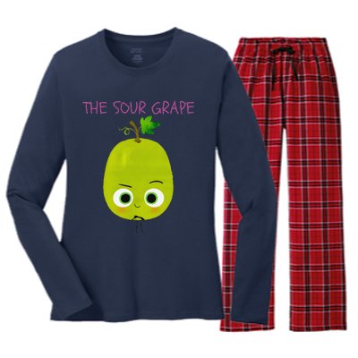 The Sour Grape Essential Gift Women's Long Sleeve Flannel Pajama Set 