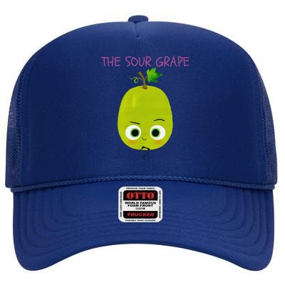 The Sour Grape Essential Gift High Crown Mesh Back Trucker Hat