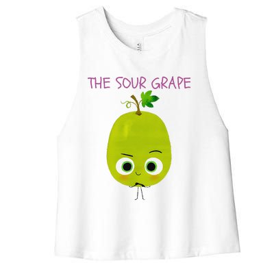 The Sour Grape Essential Gift Women's Racerback Cropped Tank