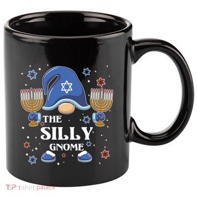 The Silly Gnome Hanukkah Matching Family Pajama Funny Gift 11oz C Handle Ceramic Mug