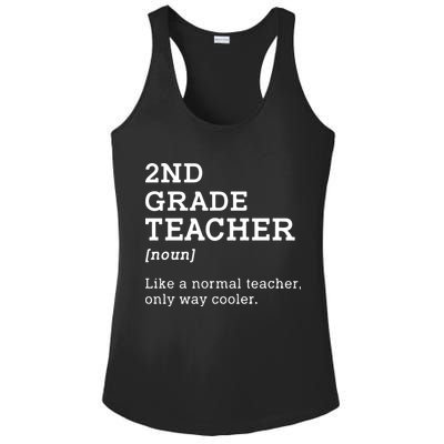Team Second Grade Back To School 2nd Grade Teacher Student Ladies PosiCharge Competitor Racerback Tank