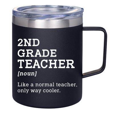 Team Second Grade Back To School 2nd Grade Teacher Student 12oz Stainless Steel Coffee Mug