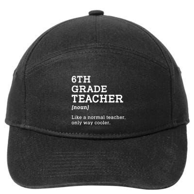 Team Sixth Grade Back To School 6th Grade Teacher Student 7-Panel Snapback Hat