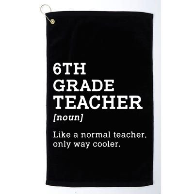 Team Sixth Grade Back To School 6th Grade Teacher Student Golf Towel