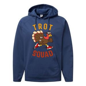 Trot Squad Gift Thanksgiving Turkey Trot Costume Gift Performance Fleece Hoodie