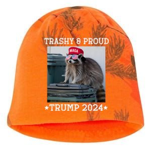 Trump’S Supporters Garbage Joe Biden Trashy And Proud Trump Kati - Camo Knit Beanie