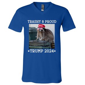 Trump’S Supporters Garbage Joe Biden Trashy And Proud Trump V-Neck T-Shirt