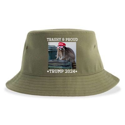 Trump’S Supporters Garbage Joe Biden Trashy And Proud Trump Sustainable Bucket Hat