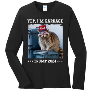 Trump’S Supporters Garbage Joe Biden Republican Trump 2024 Ladies Long Sleeve Shirt