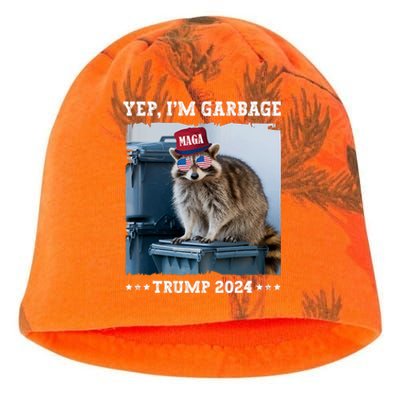 Trump’S Supporters Garbage Joe Biden Republican Trump 2024 Kati - Camo Knit Beanie