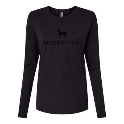 The Scruffy Goat Funny Farm Animal Farmer Womens Cotton Relaxed Long Sleeve T-Shirt