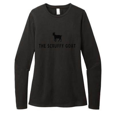 The Scruffy Goat Funny Farm Animal Farmer Womens CVC Long Sleeve Shirt