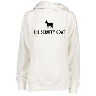 The Scruffy Goat Funny Farm Animal Farmer Womens Funnel Neck Pullover Hood