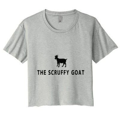 The Scruffy Goat Funny Farm Animal Farmer Women's Crop Top Tee