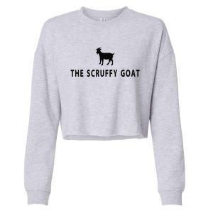 The Scruffy Goat Funny Farm Animal Farmer Cropped Pullover Crew